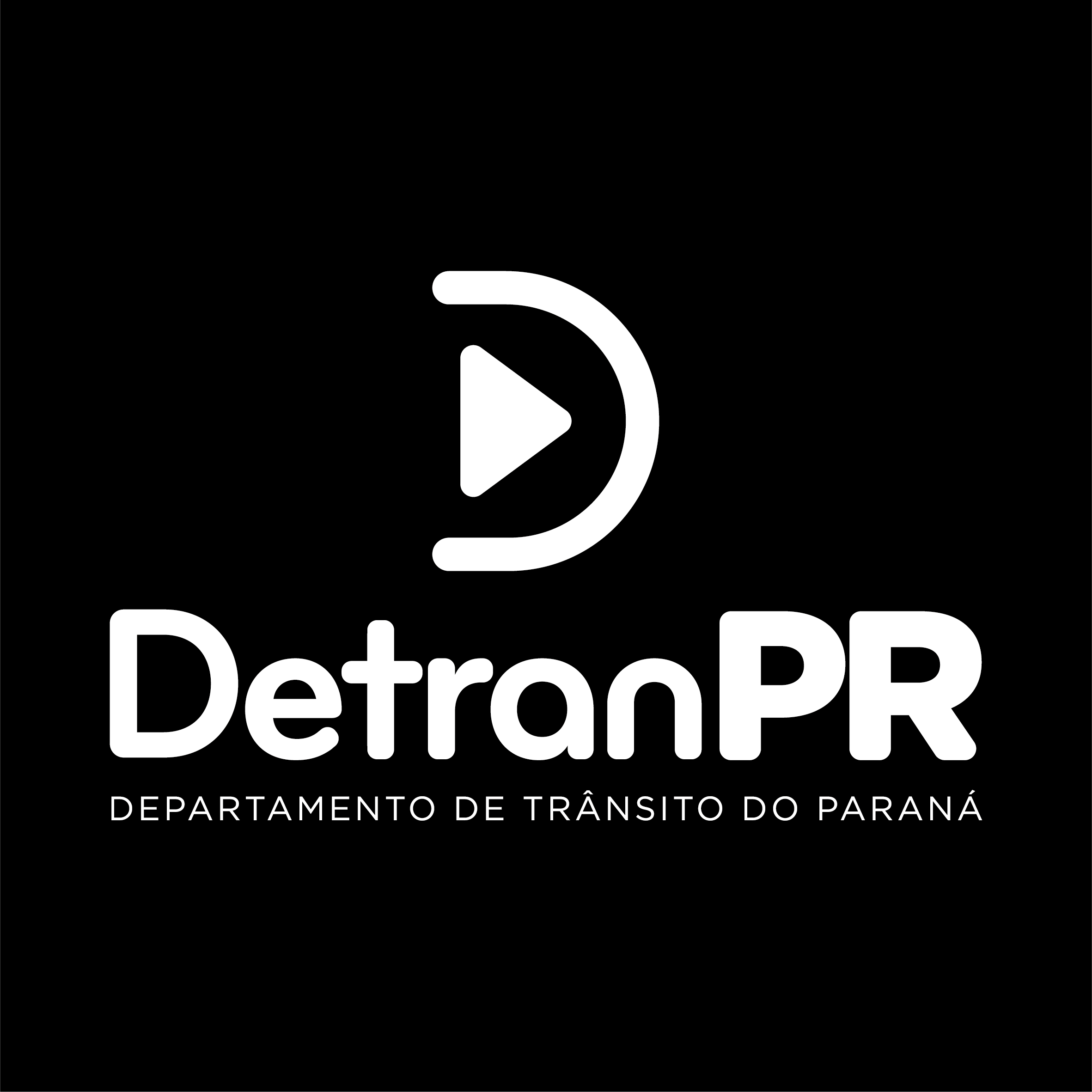 Detran Vertical Monocromática Negativa