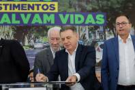 O governador Carlos Massa Ratinho Jr. anuncia investimentos de mais de R$ 100 milhões para o Detran.