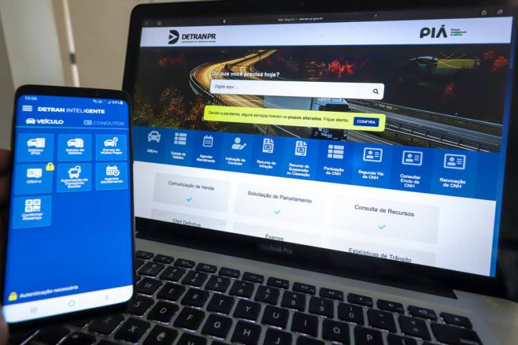 Atendimentos online do Detran/PR crescem quase 60% no primeiro trimestre