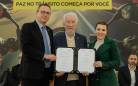 Curitiba, 18 de setembro de 2024 - No Palácio Iguaçu, o vice-governador Darci Piana participa de evento alusiva a Semana Nacional do Trânsito com anúncios do Detran-PR.