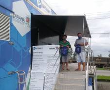  Detran-PR participa do Porto em Ação prestando serviços a caminhoneiros