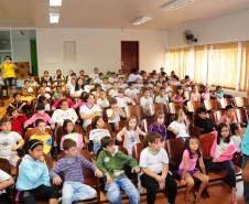 O Departamento de Trânsito do Paraná (Detran) elaborou um evento educativo para mais de 200 alunos do ensino fundamental das escolas municipais em Terra Boa. 