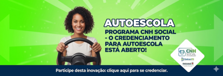 Solicitar Credenciamento dos Centros de Formação de Condutores ao Programa CNH Social